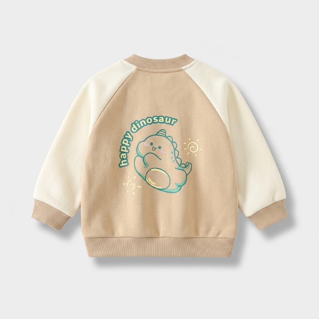 Happy Dinosaur Varsity Jacket Set