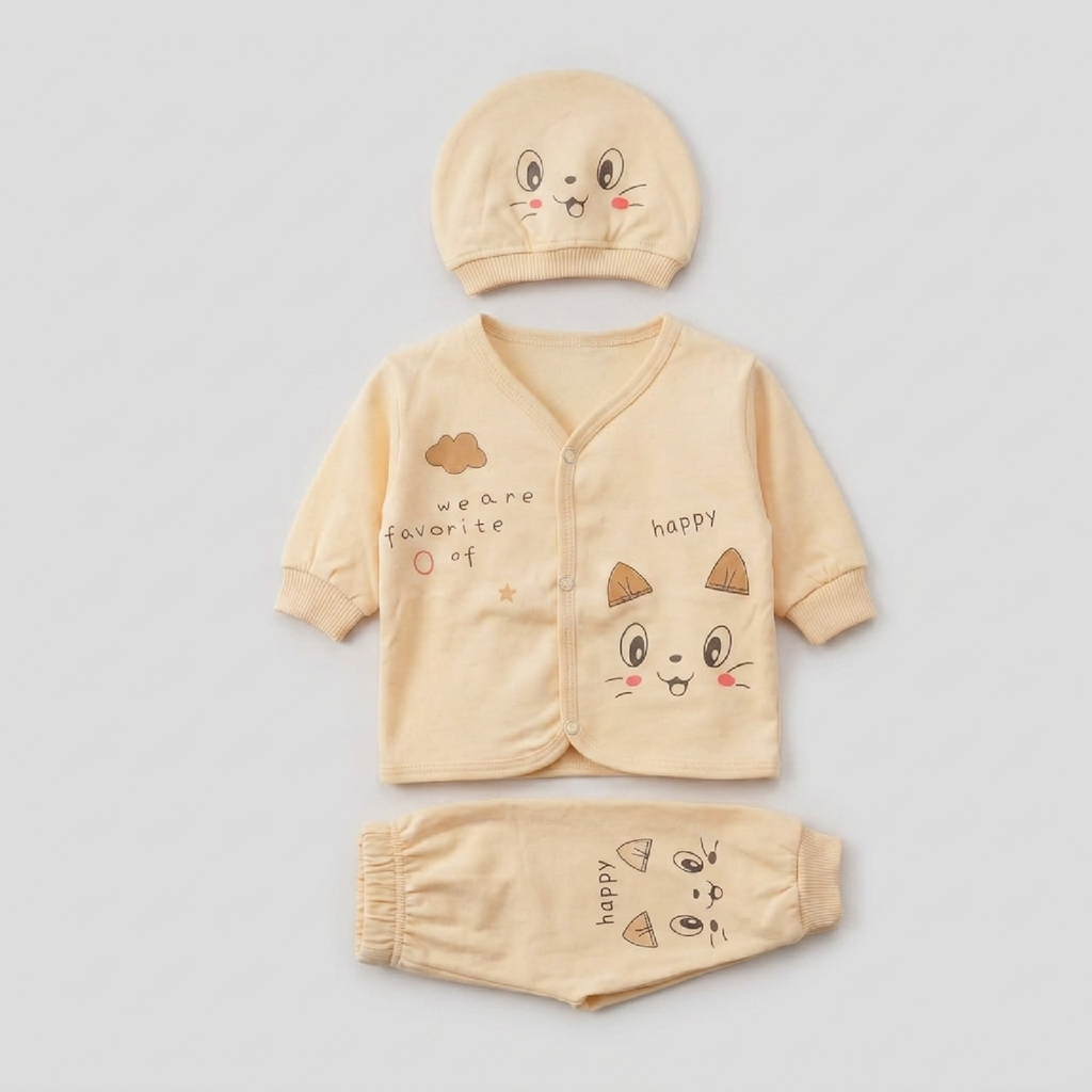 Happy Kitty 3-Piece Newborn Set