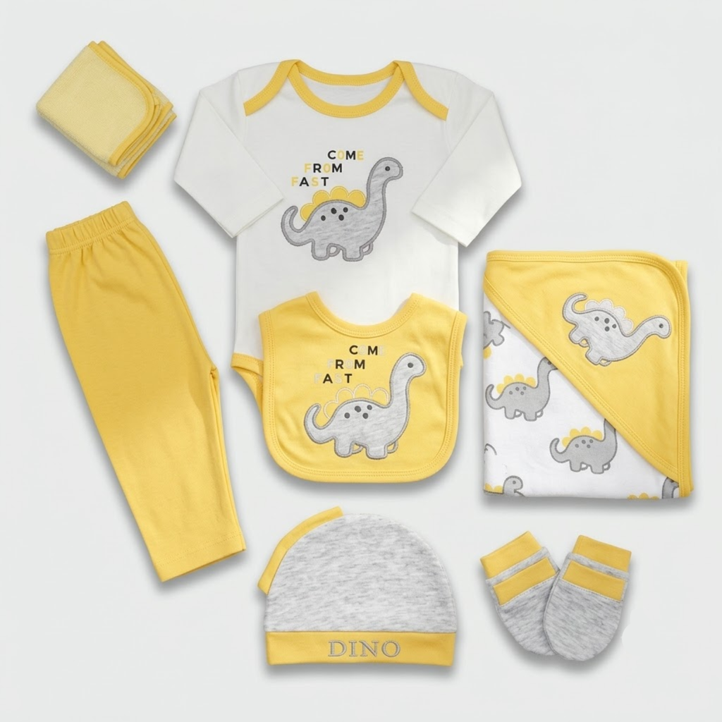 Dino 11 -Piece Newborn Gift Set