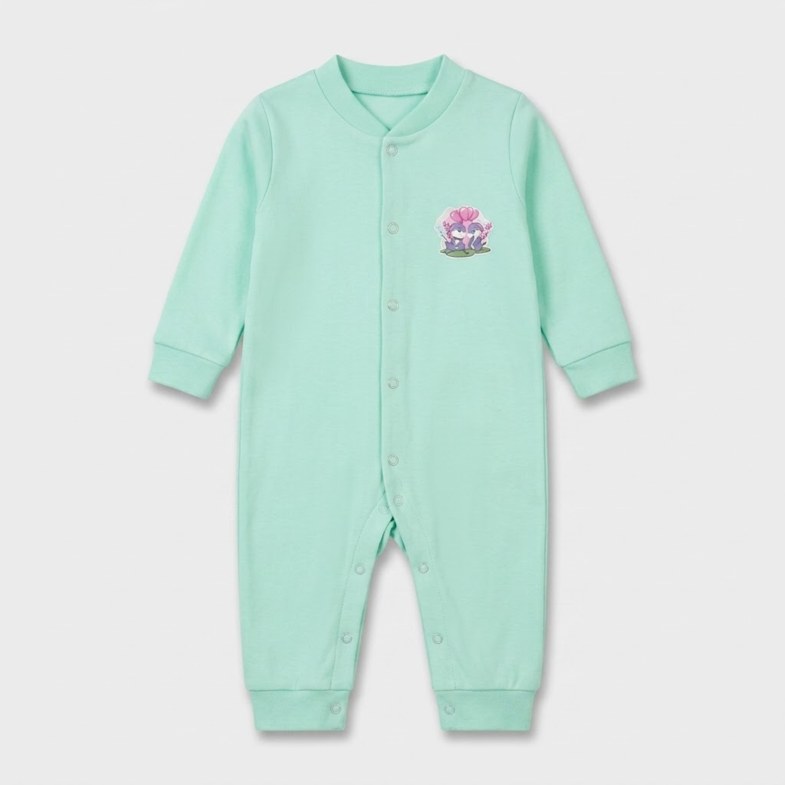 Mint Meadow Coverall Romper