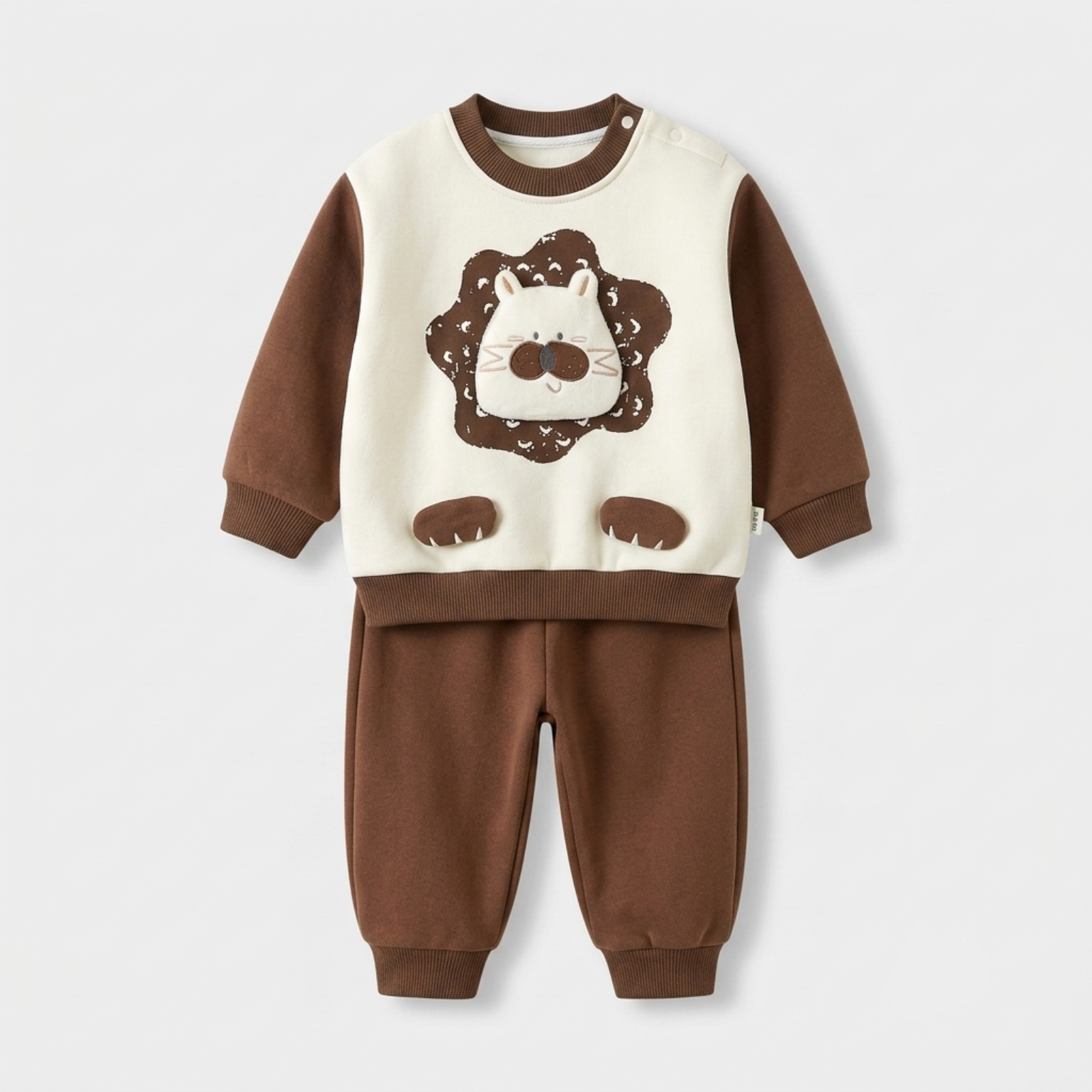 Lion Cub Fleece Sweatshirt Set