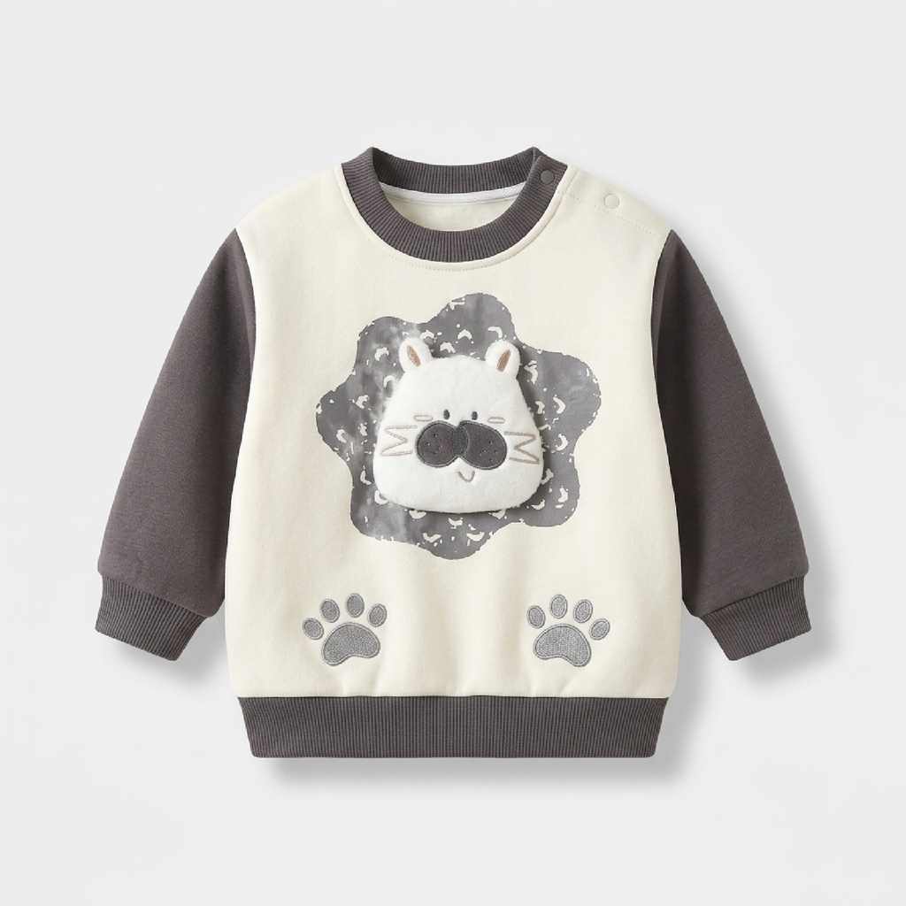Lion Cub Fleece Sweatshirt Set