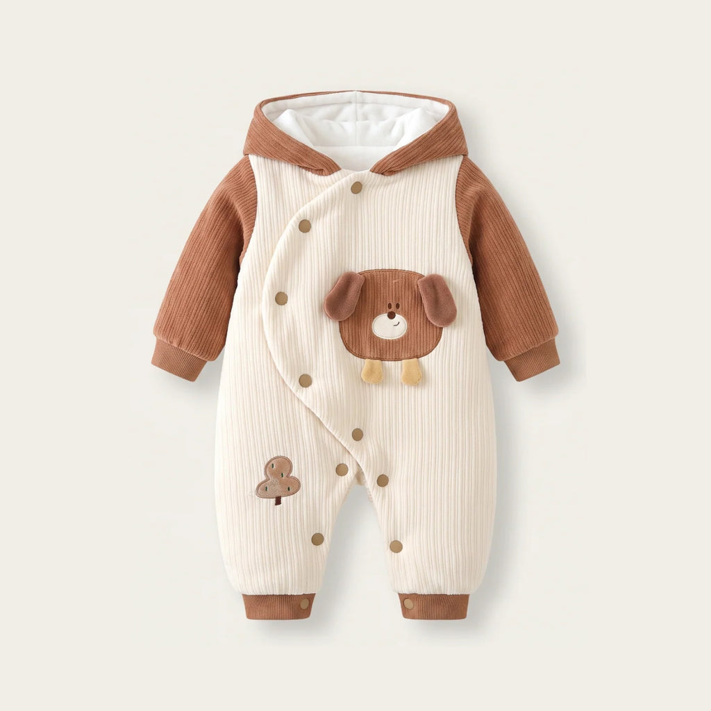 Teddy Bear Hooded Romper