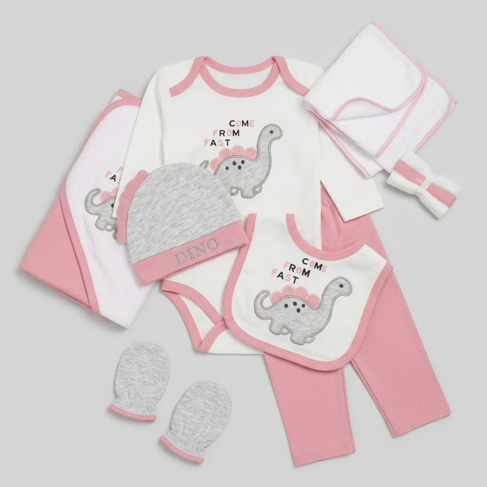 Dino 11 -Piece Newborn Gift Set