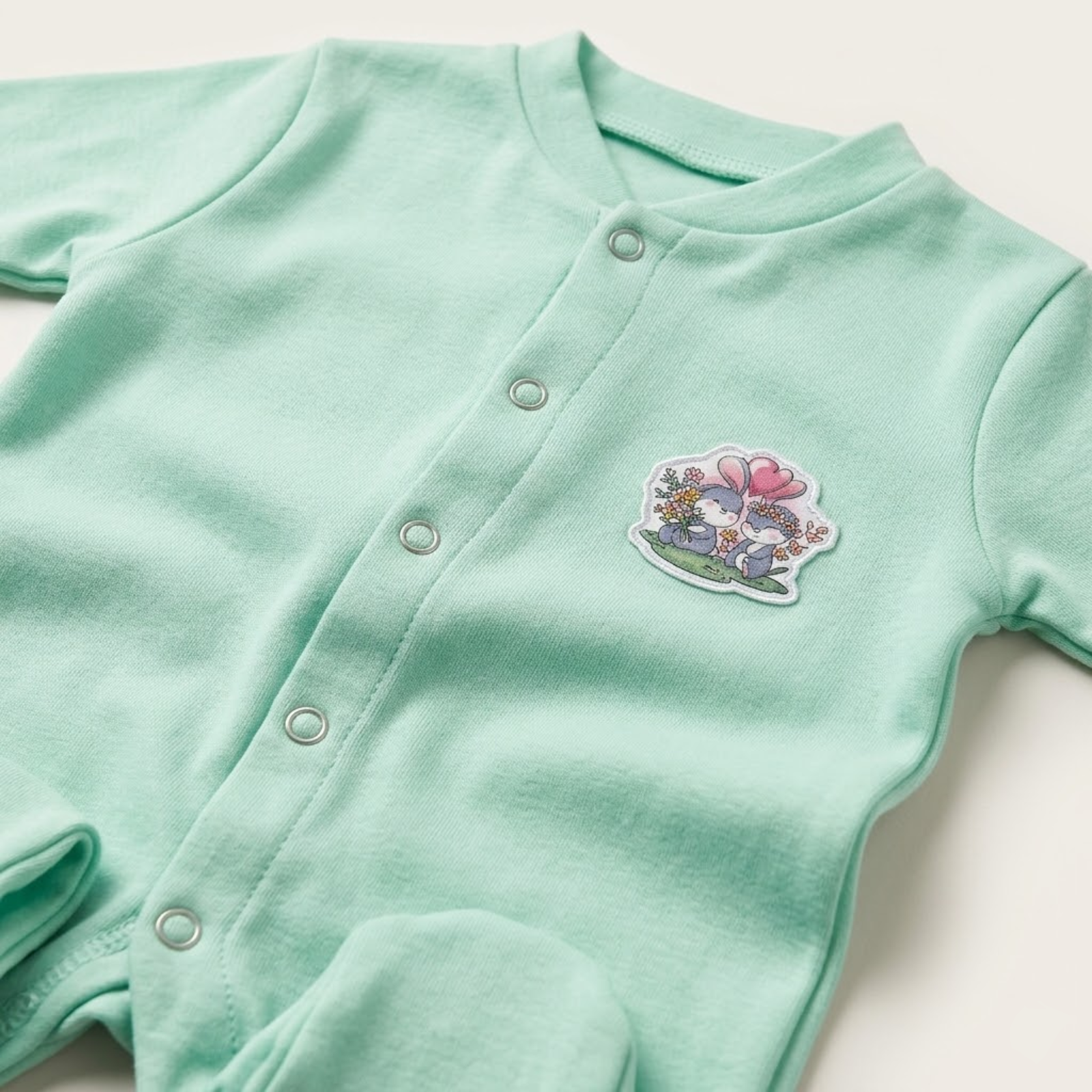Mint Meadow Coverall Romper