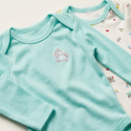 Unicorn & Friends Pack of 2 Long Sleeve Bodysuits