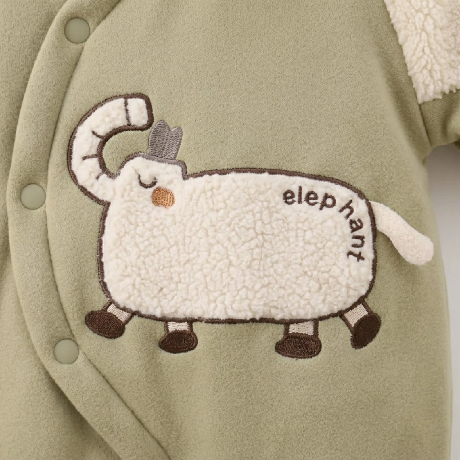 Elephant Fleece Romper