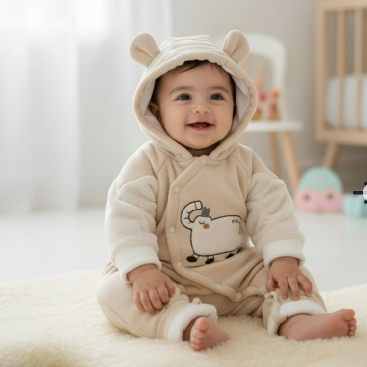 Elephant Fleece Romper
