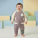 Happy Dinosaur Varsity Jacket Set