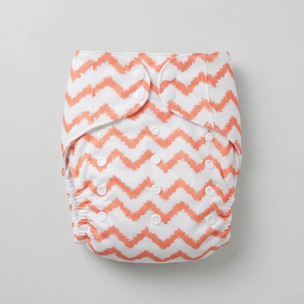 Reusable Cloth Diaper – One Size (0–24 Months)