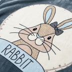 Super Soft Rabbit Baby Blanket – Slate Blue (Large)