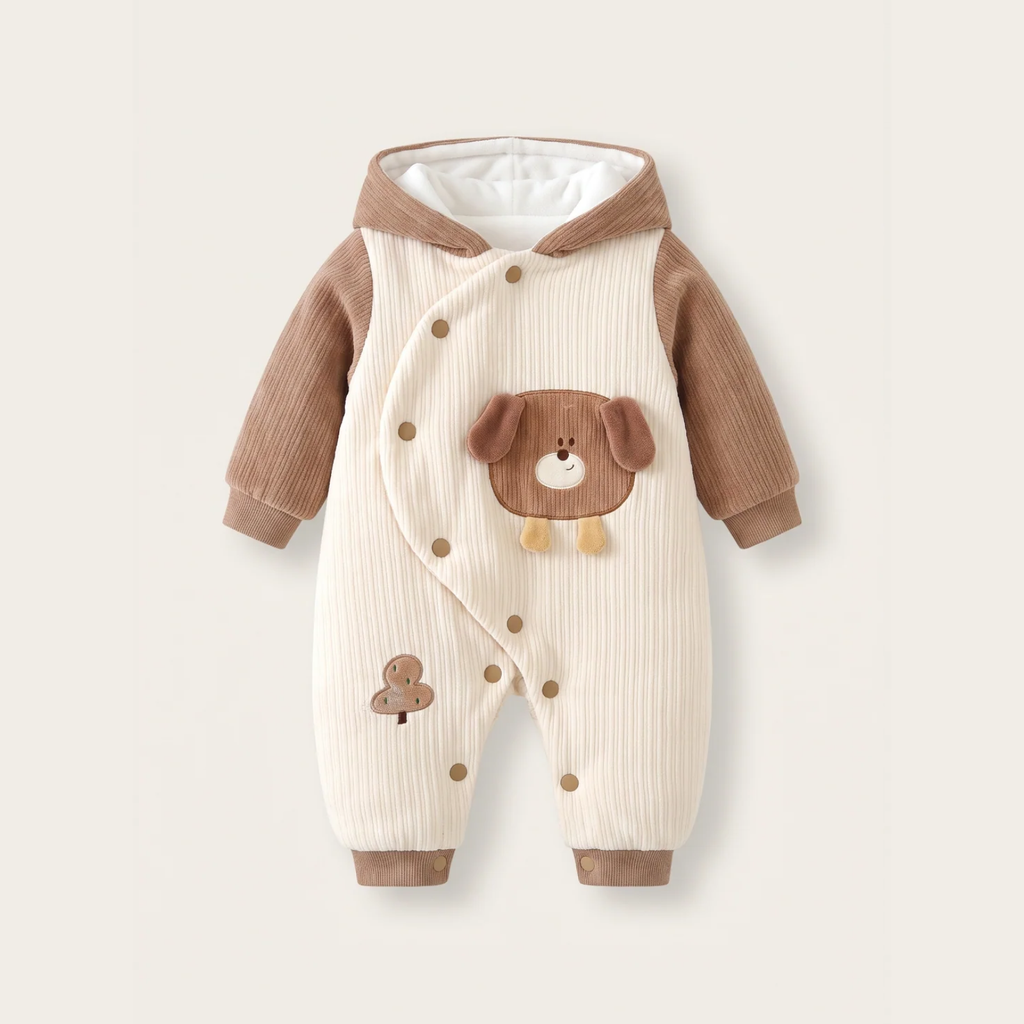Teddy Bear Hooded Romper
