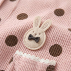 Bunny Patch Polka Dot Pinafore Set