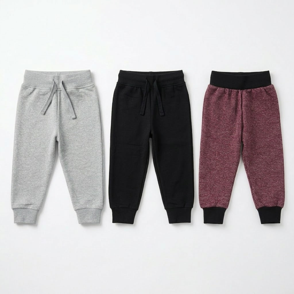 Kids Fleece Joggers – Pack of 3