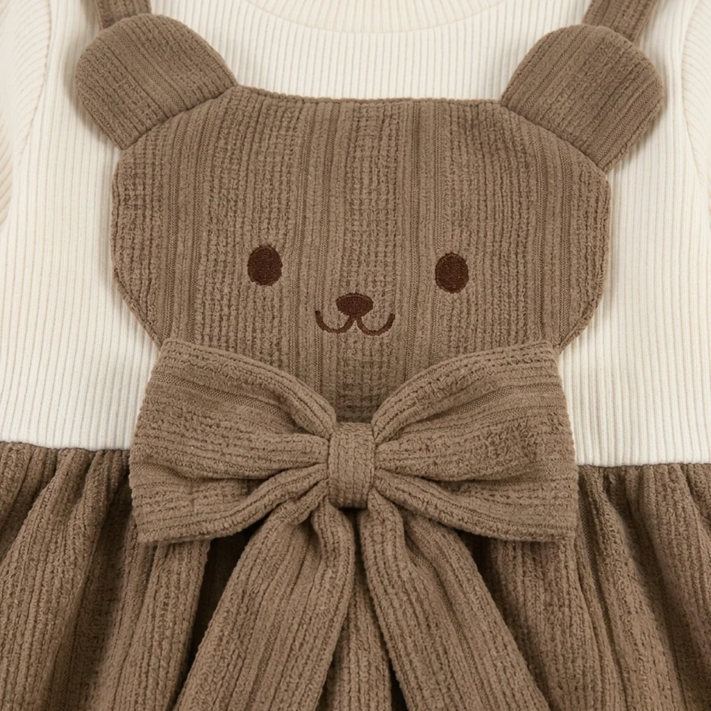 Honeybear Pinafore Set – Terry