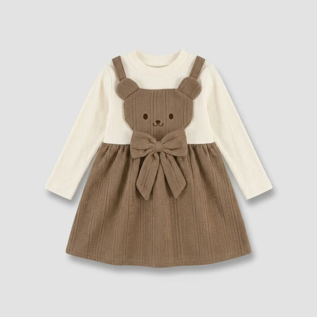 Honeybear Pinafore Set – Terry