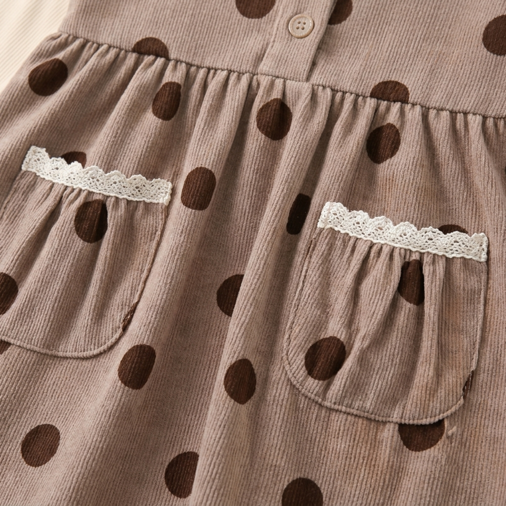 Bunny Patch Polka Dot Pinafore Set