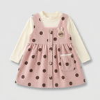 Bunny Patch Polka Dot Pinafore Set