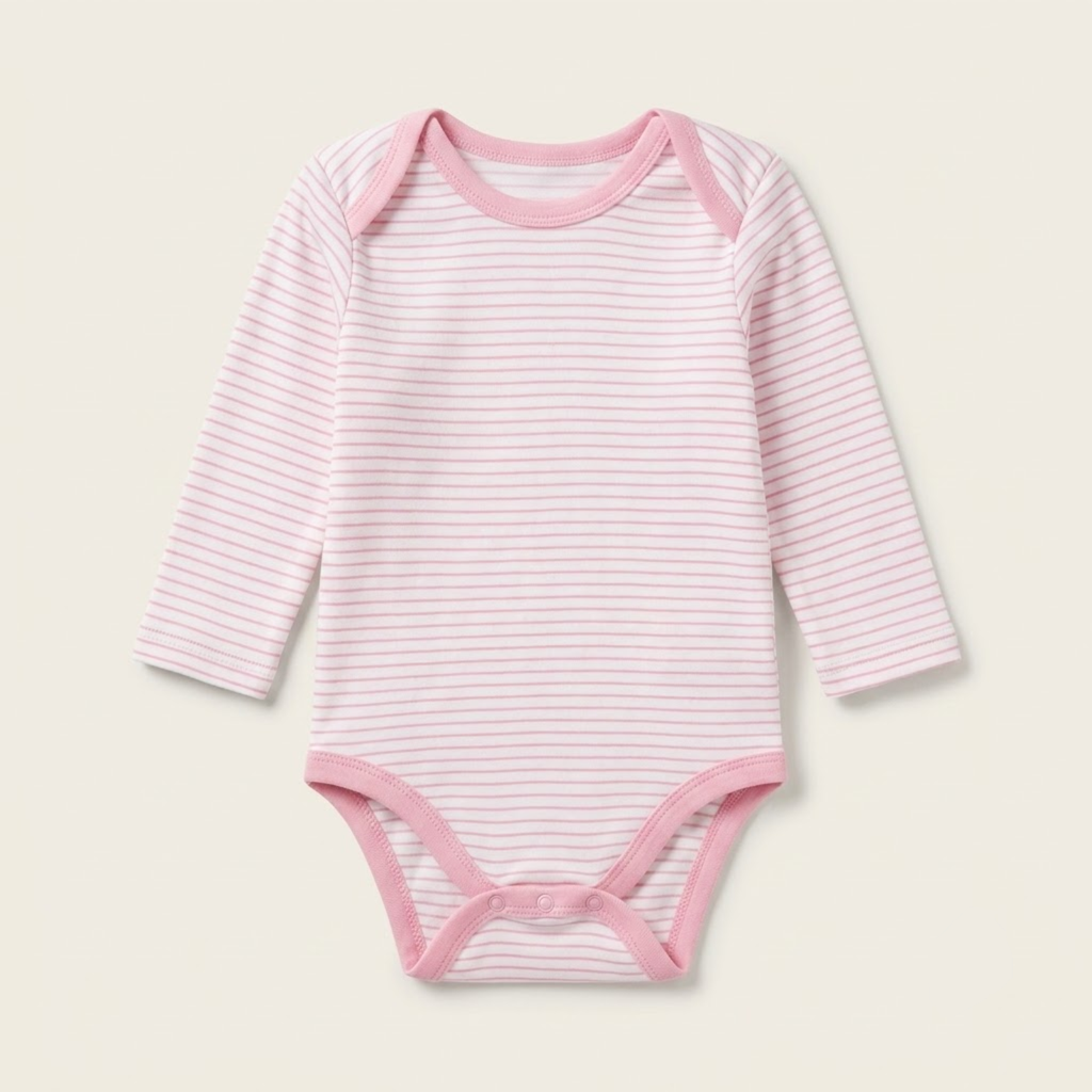 Strawberry Patch Pack of 3 Long Sleeve Bodysuits