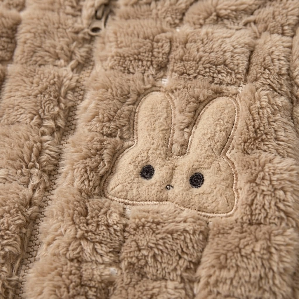 Snuggle Bunny Plush Waffle Romper