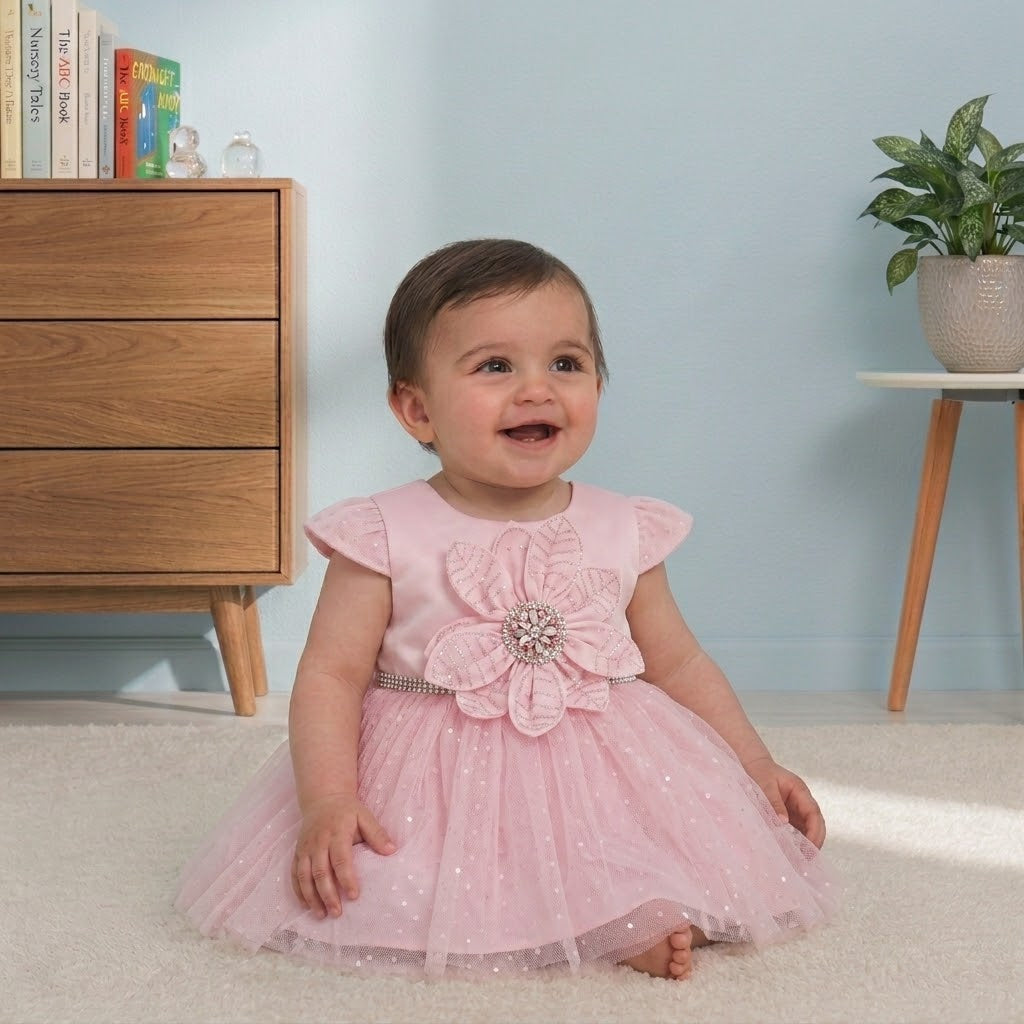 Sequin Flower Dress Gift Set