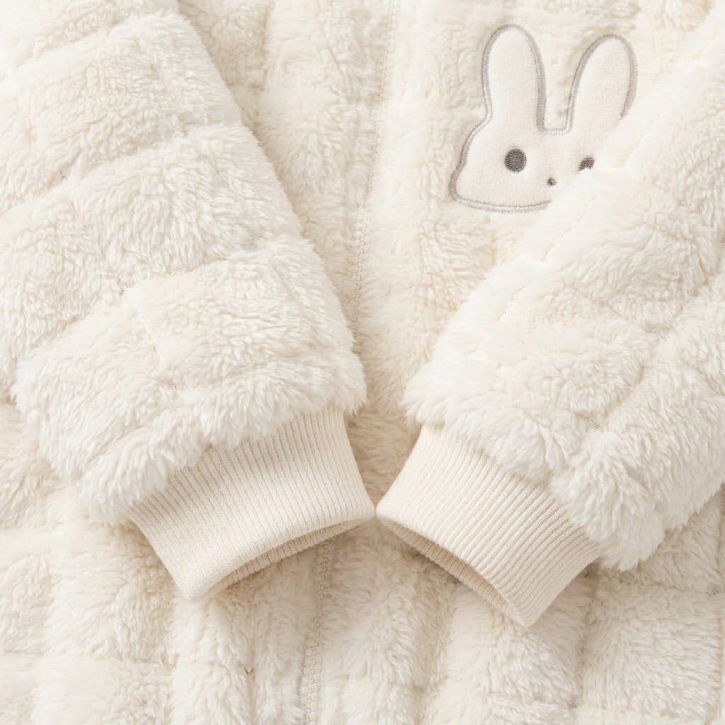 Snuggle Bunny Plush Waffle Romper