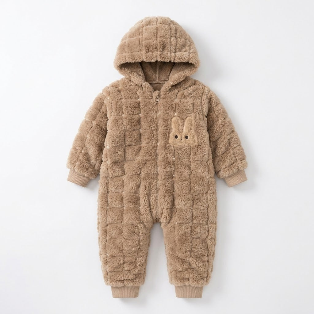 Snuggle Bunny Plush Waffle Romper